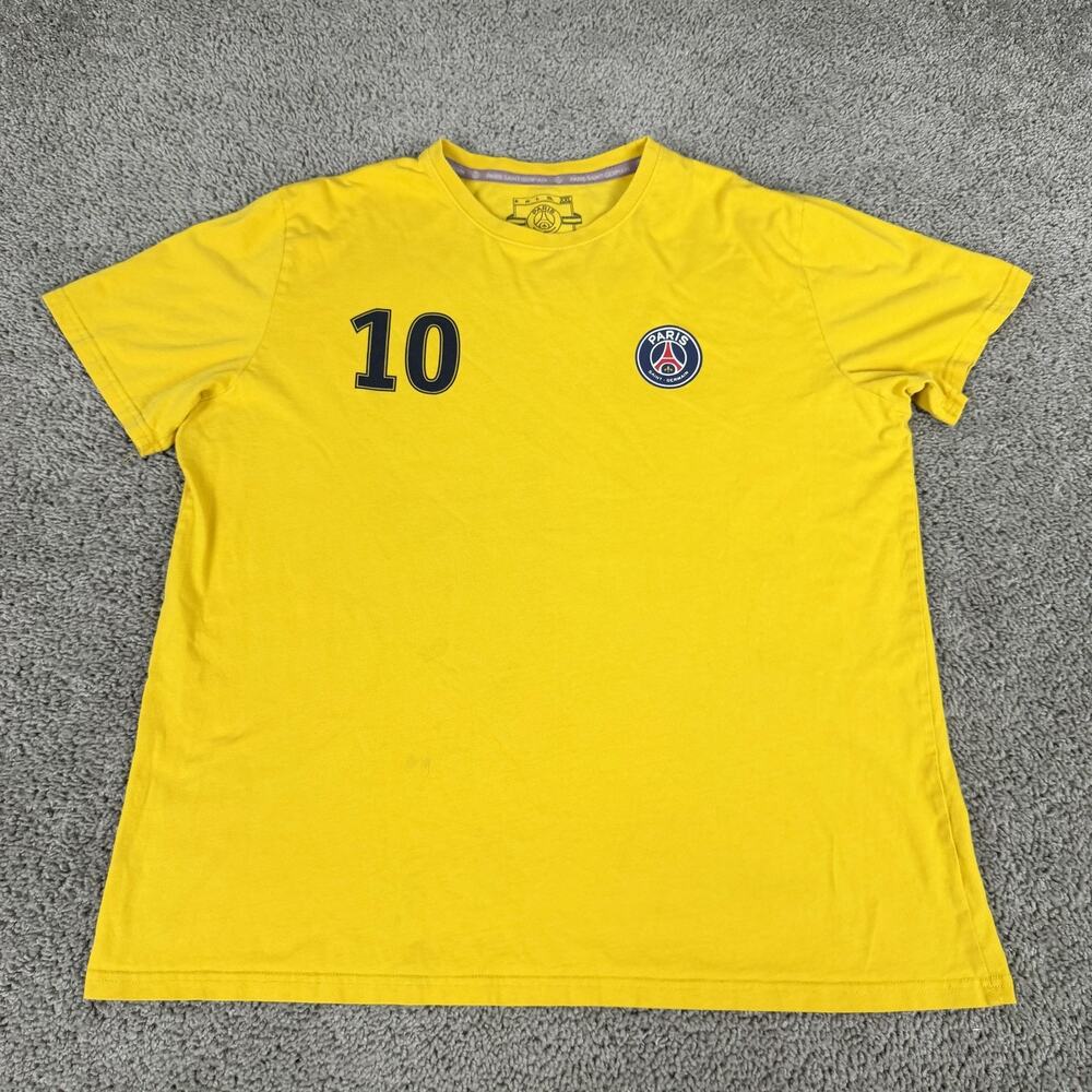 Paris Saint-Germain Shirt Mens XL Yellow Soccer Neymar Jr 10 PSG Weeplay